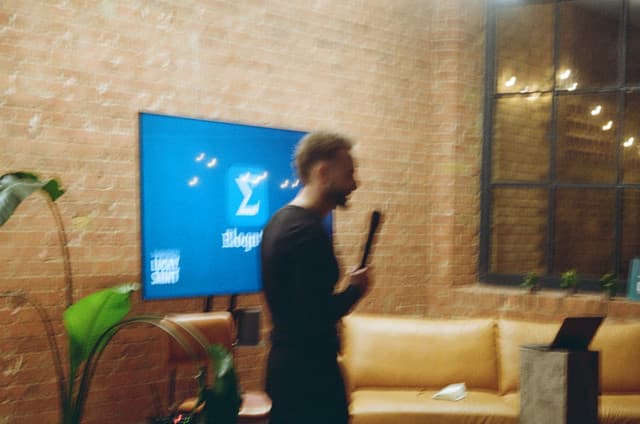 Speaker at event